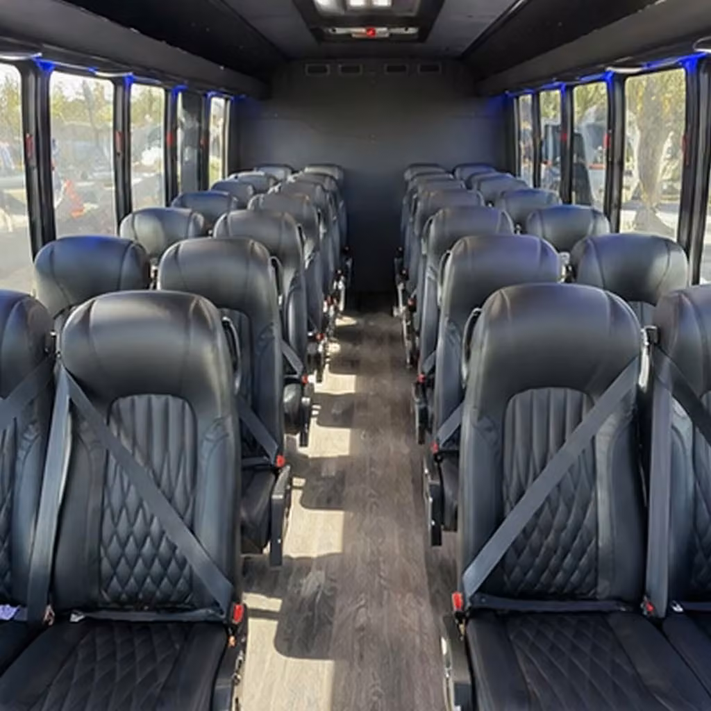 28 passenger minibus inside