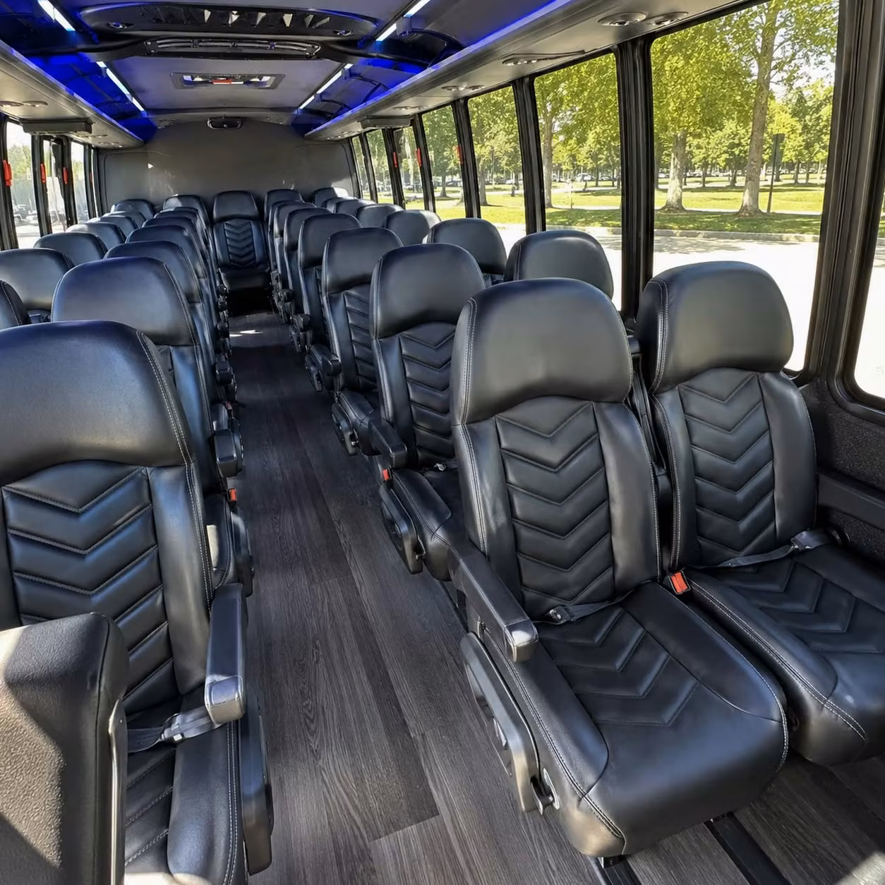 35 passenger minibus inside