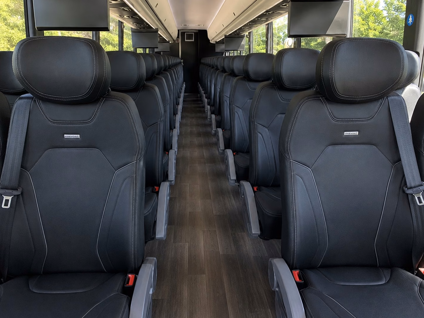 ann arbor charter bus interior gallery